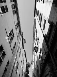 Low angle view of residential buildings against sky