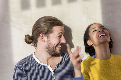 Young couple having fun