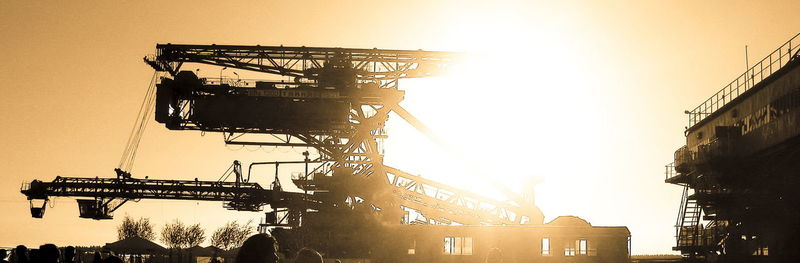Low angle view of construction site