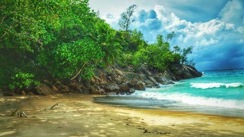 Scenic view of sea against sky