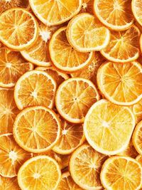 Full frame shot of orange slices