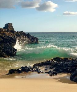 Scenic view of sea against sky