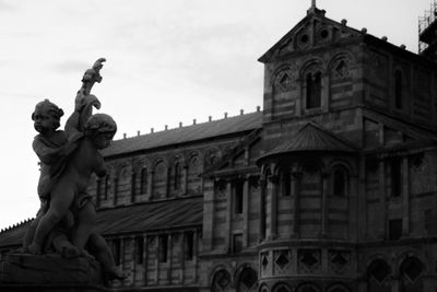 Low angle view of statue