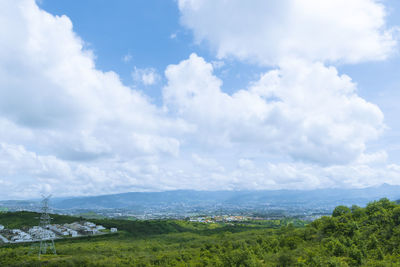 Scenic view of landscape against sky