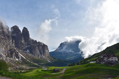 Panoramic shot of buildings against sky