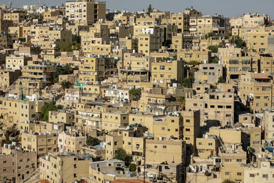 High angle view of a city jordan 