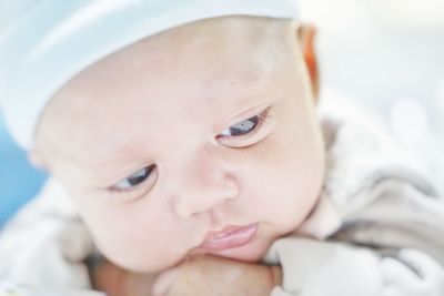 Close-up of cute baby boy