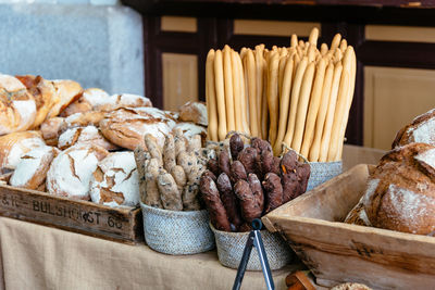 Food in containers for sale