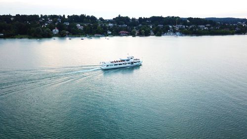 Cruise in lake ammersee in bavaria, germany 