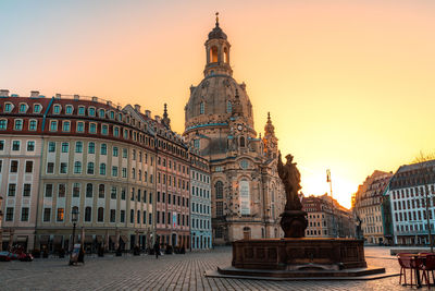 Frauenkirche dresden, architecture, building, travel, cathedral.