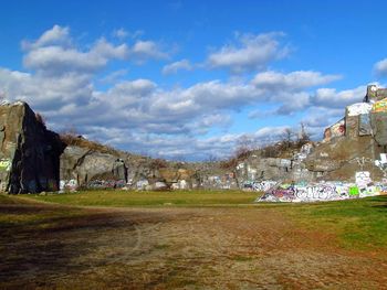 Scenic view of landscape against sky