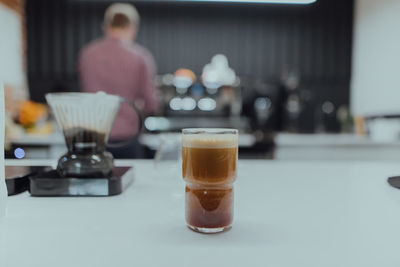 Close-up of drink on table