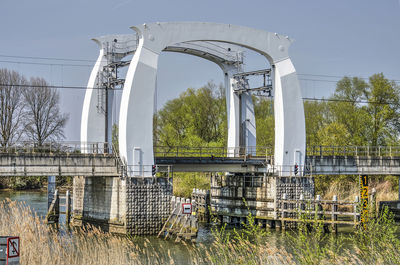 Railway bridge in dordrecht, the netherlands