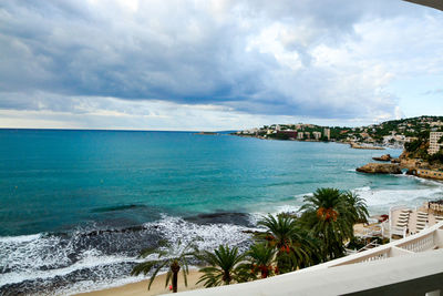 Scenic view of sea against sky