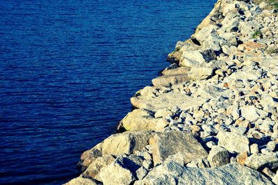Rocks in sea