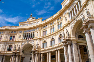 April 09 2022- galleria umberto. exterior of ancient gallery . shopping and tourism in europe.