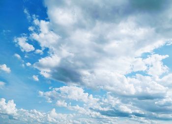 Low angle view of clouds in sky