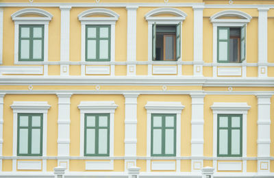 Full frame shot of yellow building