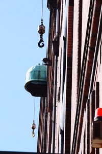 Low angle view of street light