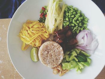 Close-up of served food