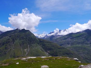 Idyllic shot of mountains against sky