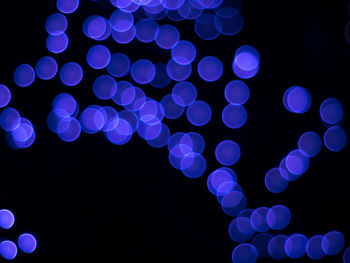 Defocused image of illuminated lights