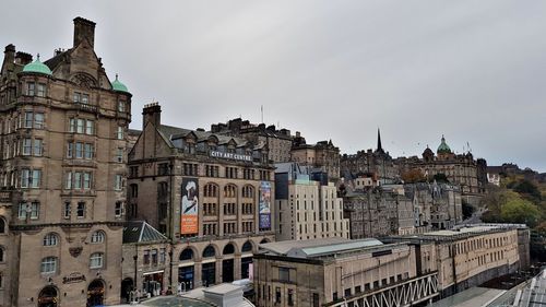 Low angle view of buildings against sky