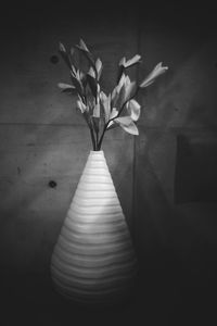 Close-up of flowering plant in vase