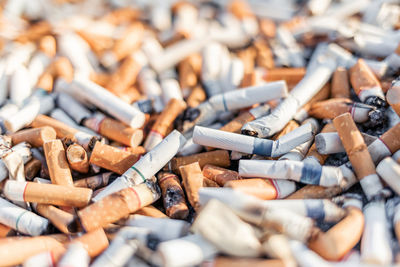 Full frame shot of cigarette smoking