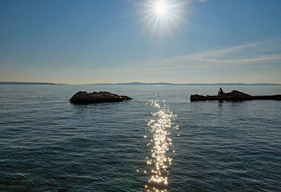 Scenic view of sea against sky