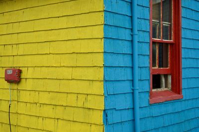 Full frame shot of multi colored building