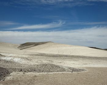 Scenic view of desert against sky