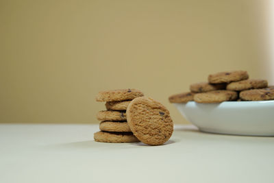 Close-up of food on table