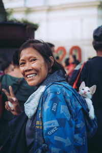 Portrait of a smiling young woman