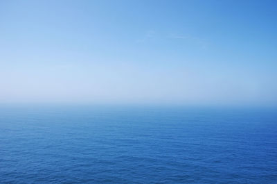 View of calm blue sea against the sky