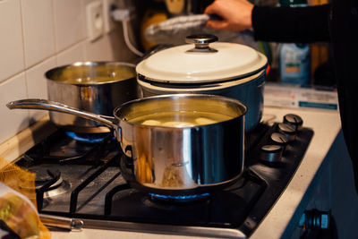 Close-up of food in kitchen at home