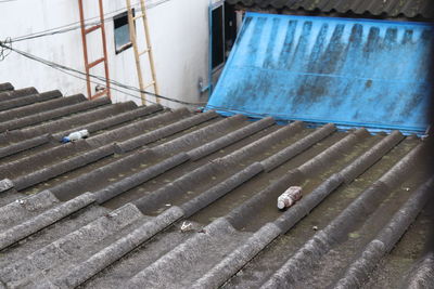 High angle view of rooftop