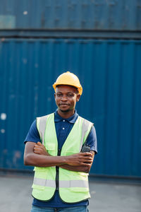 Portrait of a man working