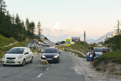 Road passing through mountain road