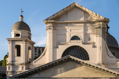 Facade of cathedral against sky