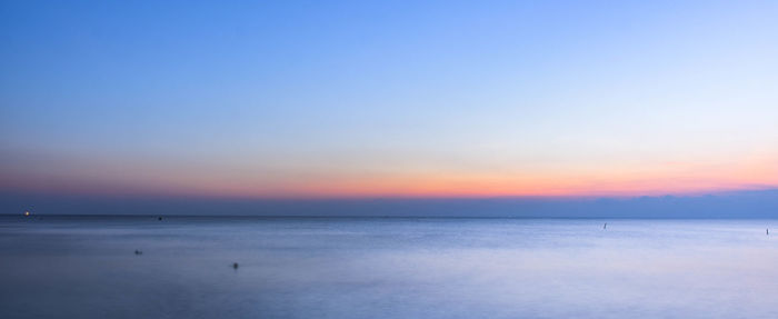 View of sea at sunset