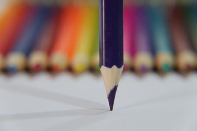 Close-up of multi colored pencils