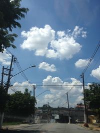 View of city against cloudy sky