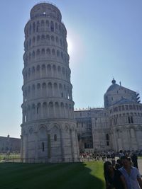 Low angle view of historical building against sky