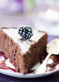 Close-up of chocolate cake