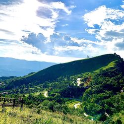 Scenic view of landscape against sky