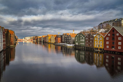 Panoramic view of buildings against sky