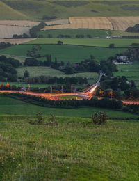 Scenic view of agricultural field