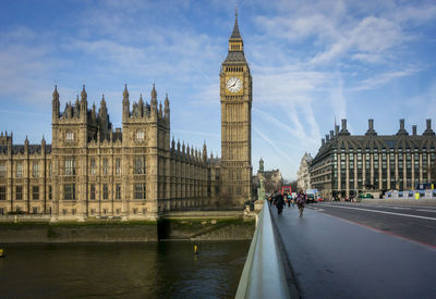 View of buildings in city against sky