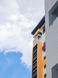 Low angle view of buildings against sky